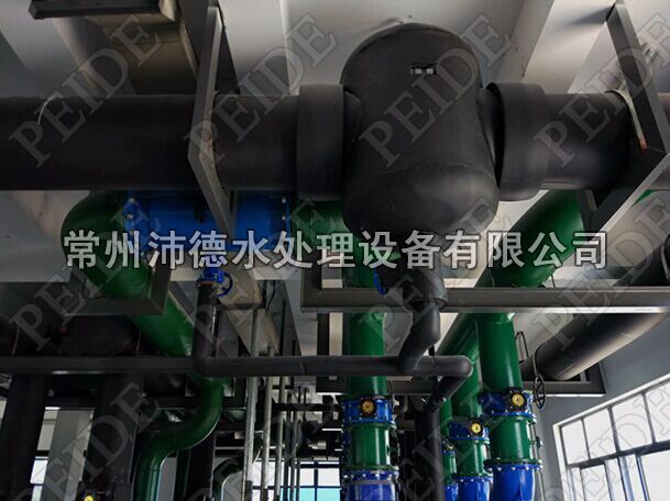 螺旋除污器和電子式水處理器現(xiàn)場安裝圖